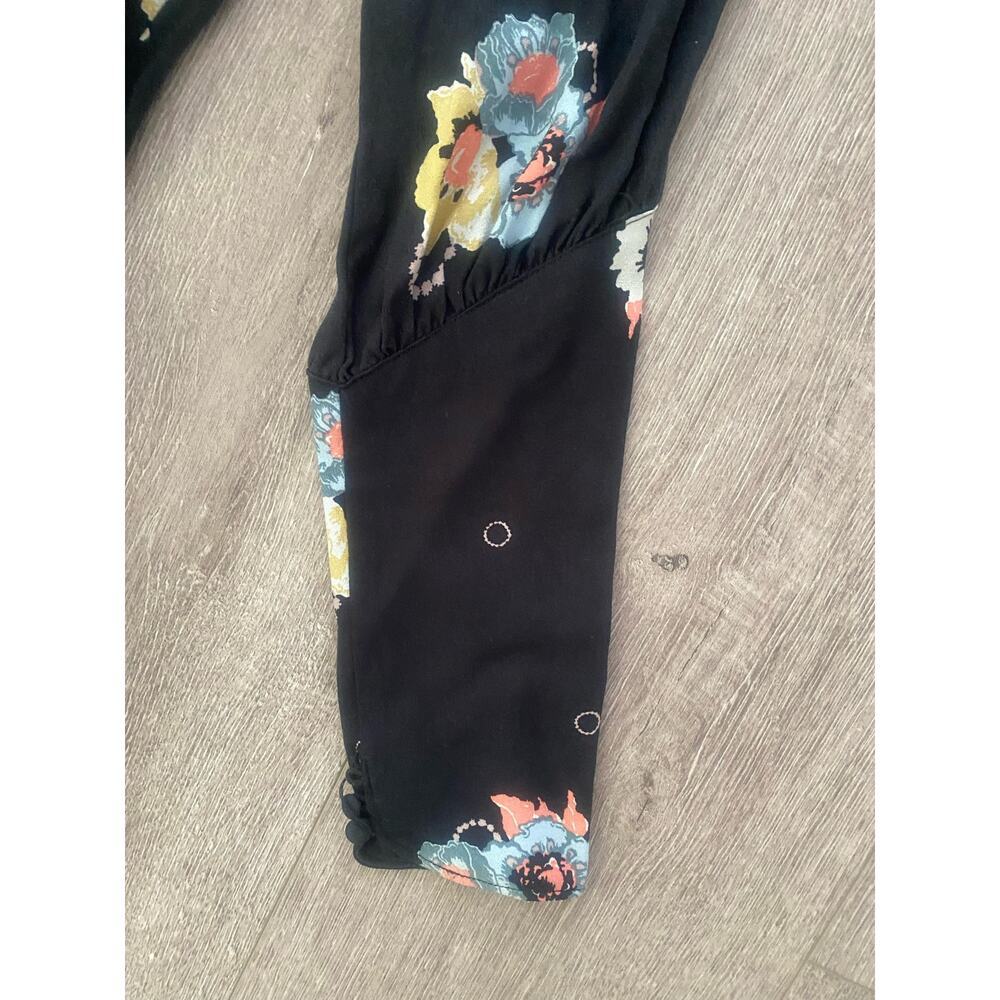 Free People Sunshadows Split Sleeve Mini Dress Size 6 - Picture 4 of 9